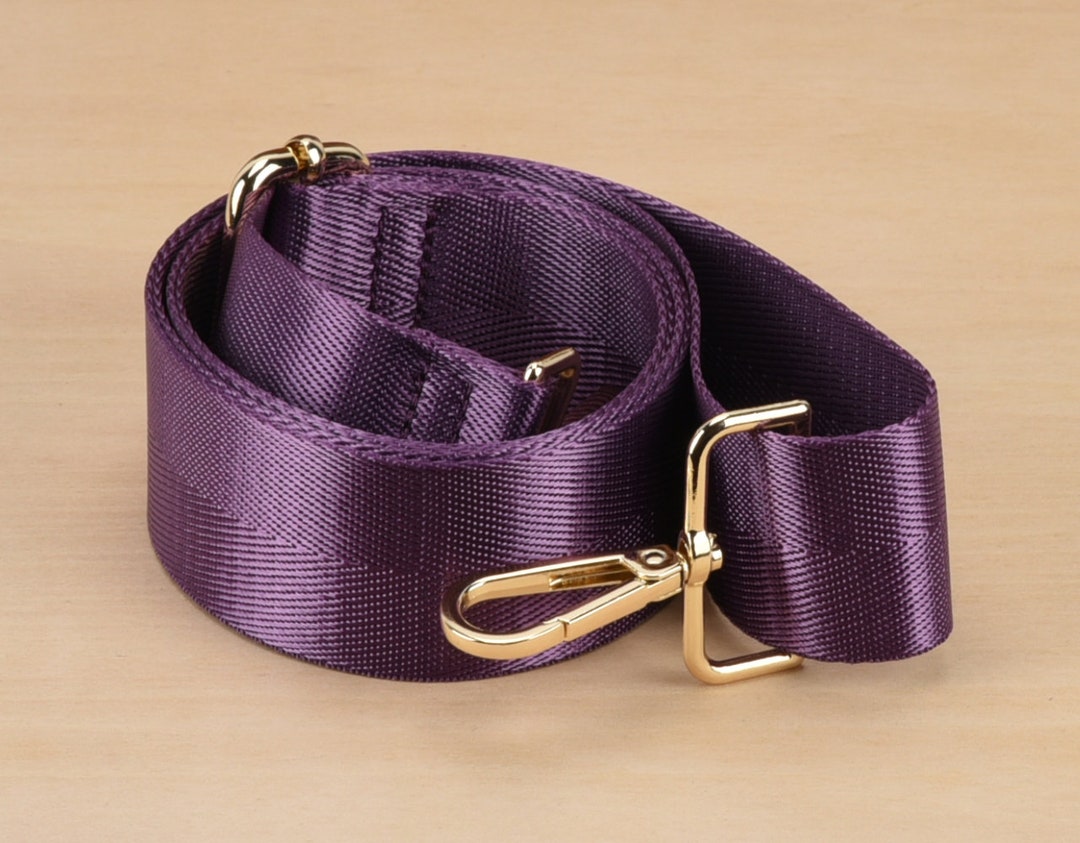 Purple Nylon Bag Strap Adjustable Crossbody Strap 1.5 Inch Width Etsy