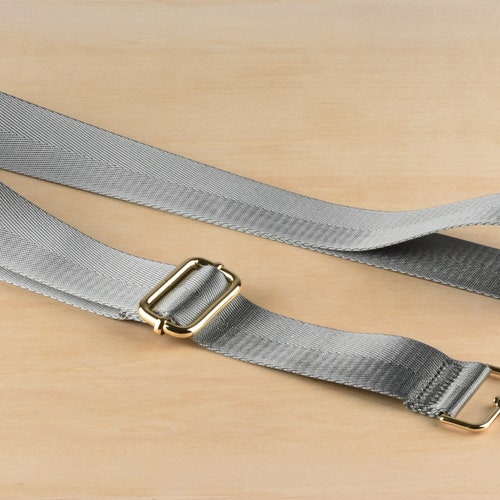 Gray Adjustable Crossbody Bag Strap Replacement Etsy