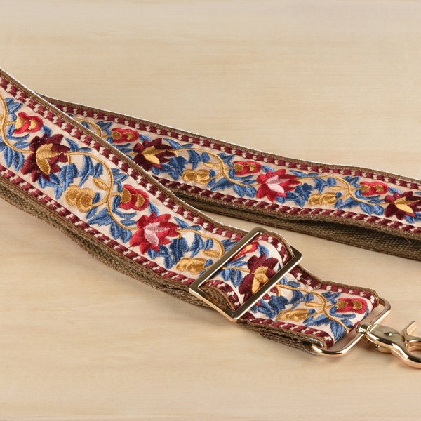 5cm wide Embroidered Bag Strap Adjustable Purse Strap Replacement