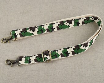 Green Camo Bag Strap 1.2 inch Width