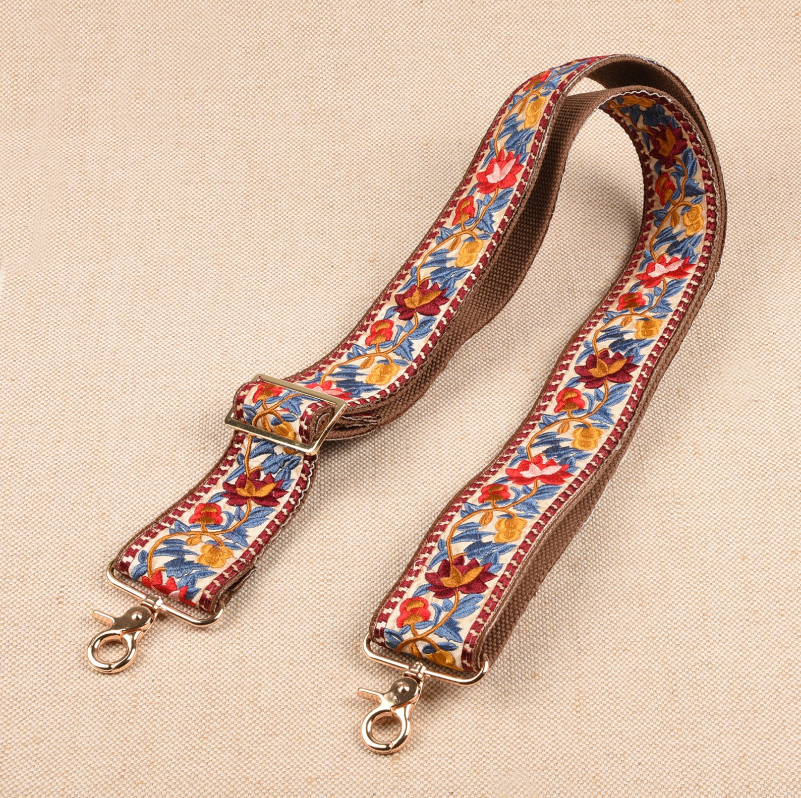 5cm wide Embroidered Bag Strap Adjustable Purse Strap Etsy