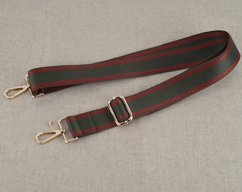 Green and Red Adjustable Crossbody Bag Strap Replacement