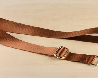 Copper Color Nylon Strap Adjustable Crossbody Bag Strap Replacement