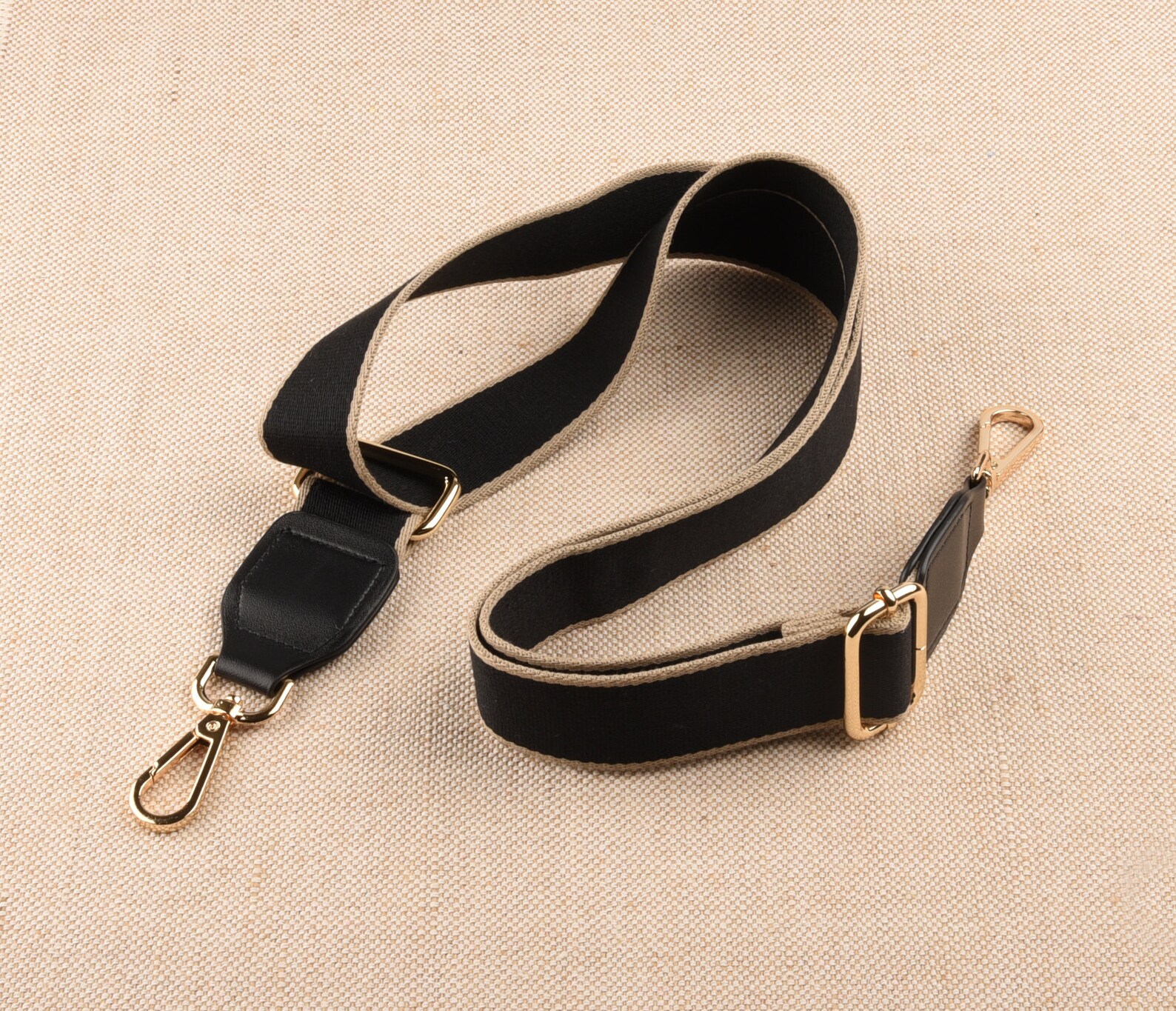 3.8cm Wide Black Bag Strap Adjustable Purse Strap Etsy