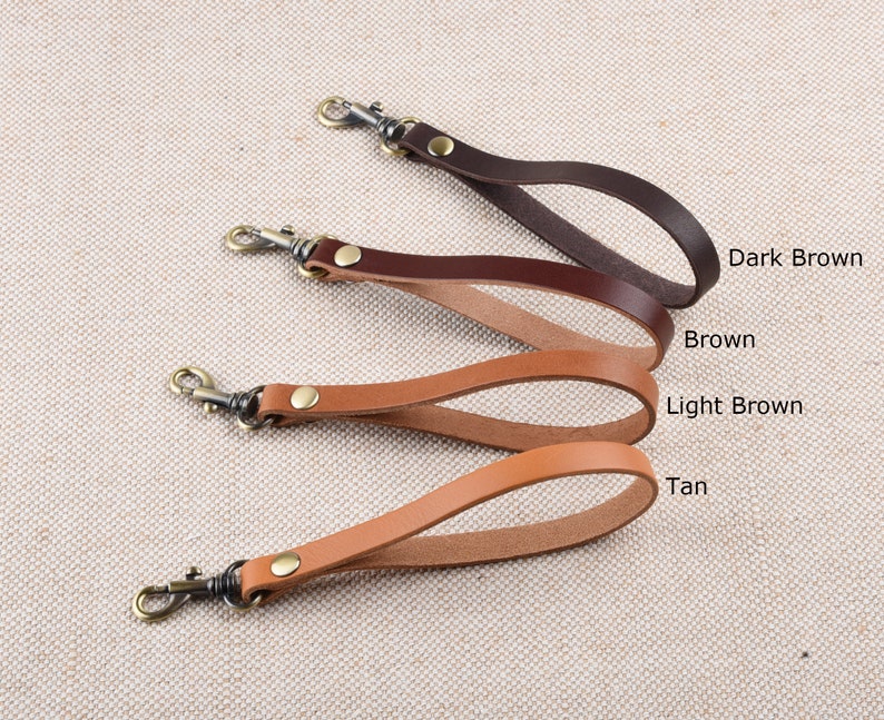 Real Leather Wristlet Strap Etsy
