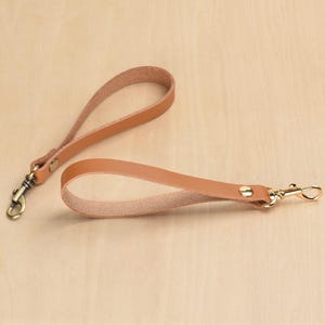 Correa de pulsera de cuero auténtico color canela