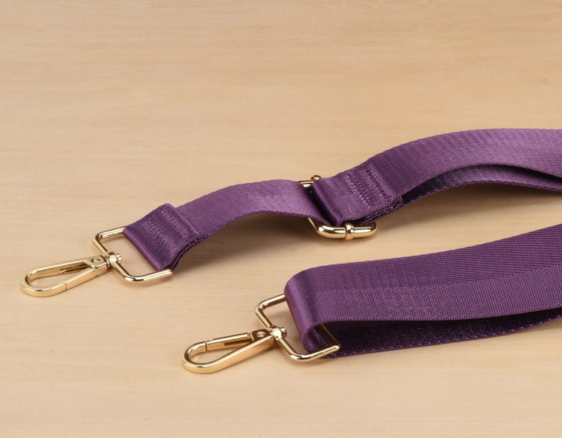 Purple Nylon Bag Strap Adjustable Crossbody Strap 1.5 Inch Etsy