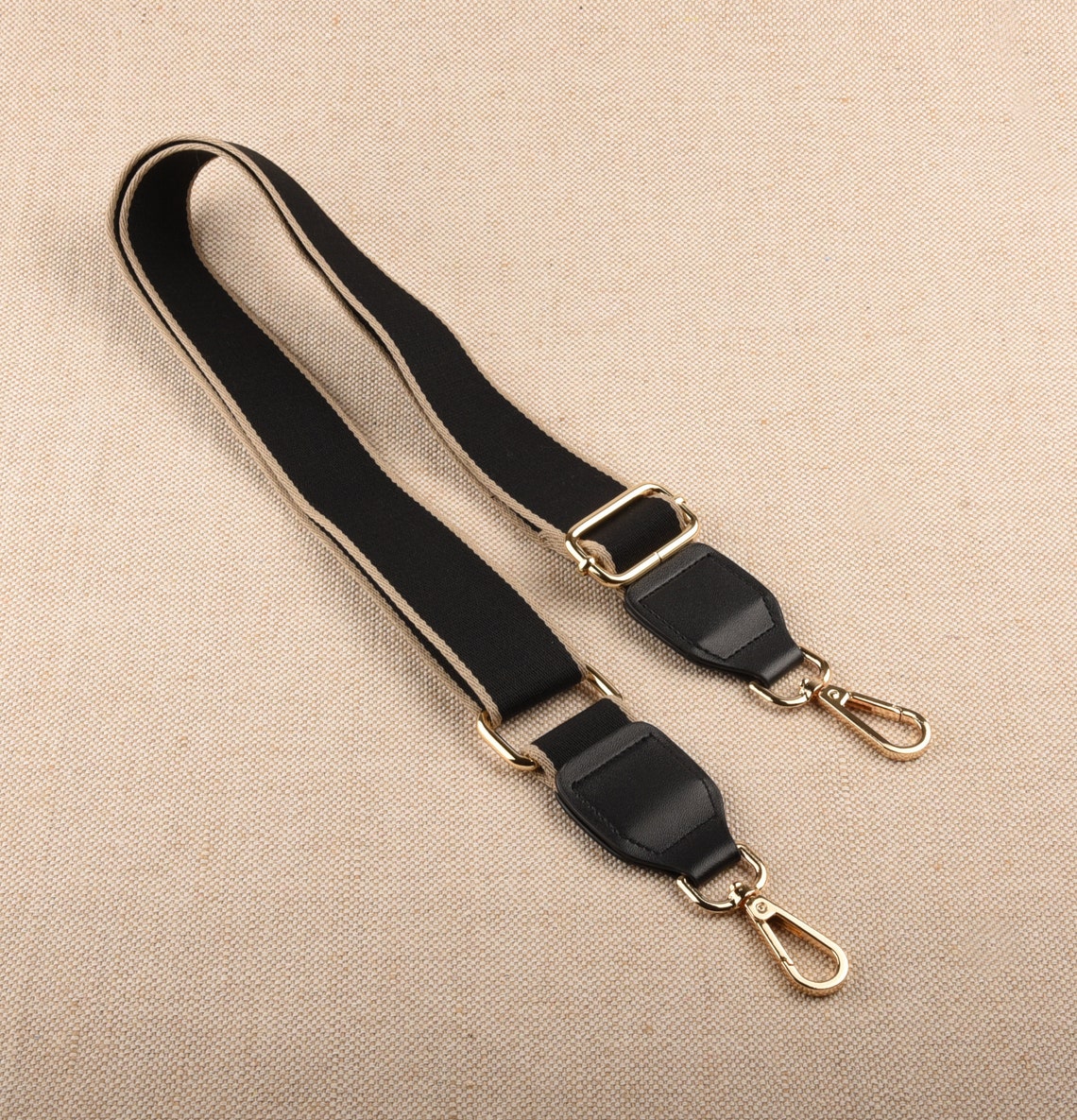 3.8cm Wide Black Bag Strap Adjustable Purse Strap Etsy
