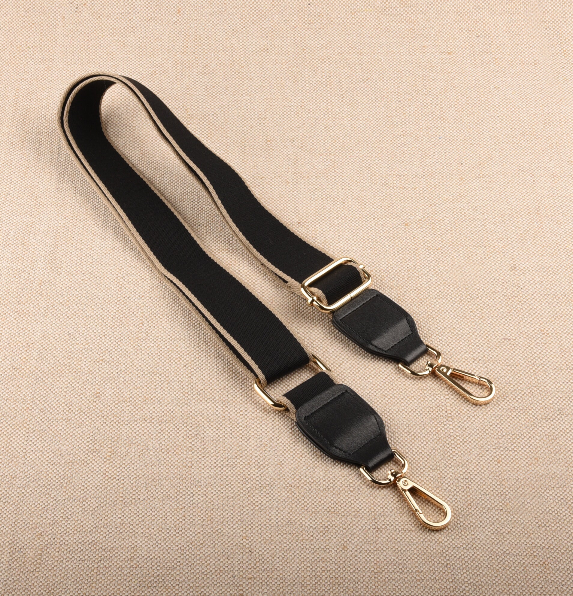 3.8cm Wide Black Bag Strap Adjustable Purse Strap Etsy