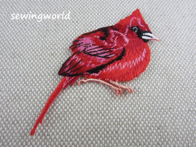 Iron-on Patch, Bird Flower Patch, Embroidered Appliques for Jeans, Shirts, Shoes, Bags image 9