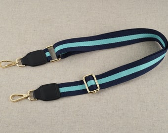 Blue Bag Strap Adjustable Crossbody Purse Strap 3.8cm or 1.5 inch Width