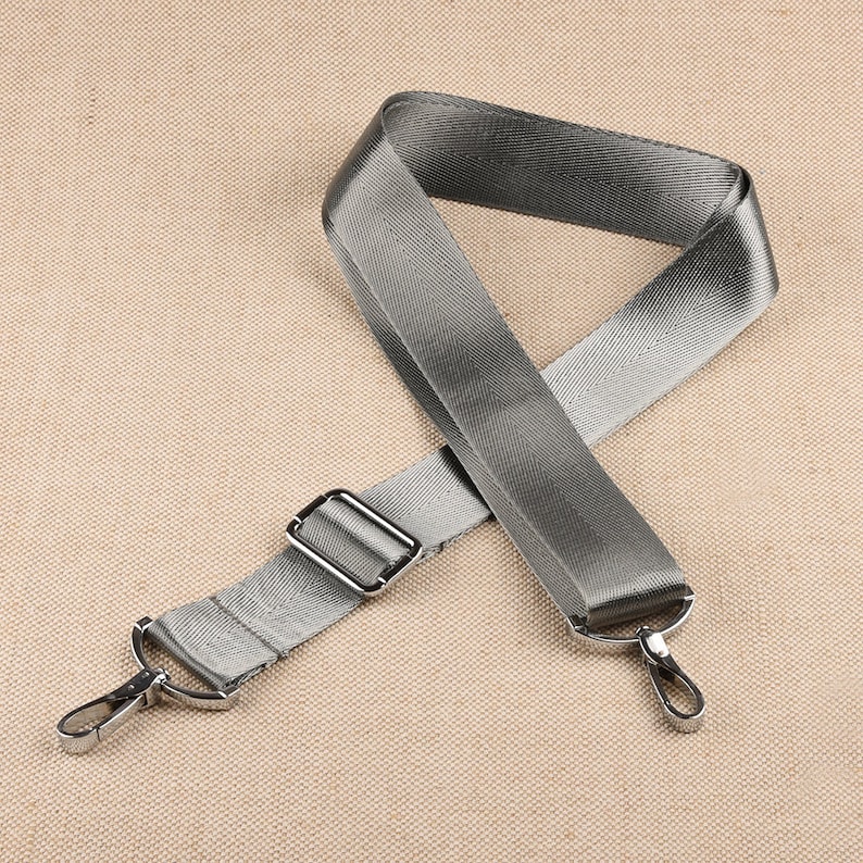 Gray Adjustable Crossbody Bag Strap Replacement Etsy