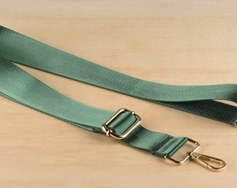 Green Adjustable Crossbody Bag Strap Nylon Belt