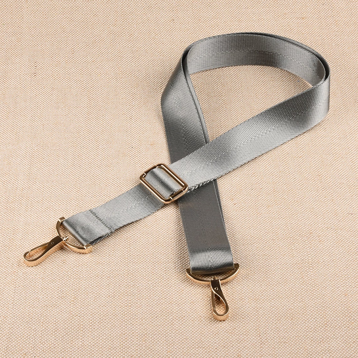 Gray Adjustable Crossbody Bag Strap Replacement Etsy