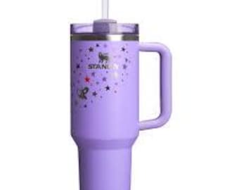 Lavender Star Print Stanley Quencher H2.0 Tumble