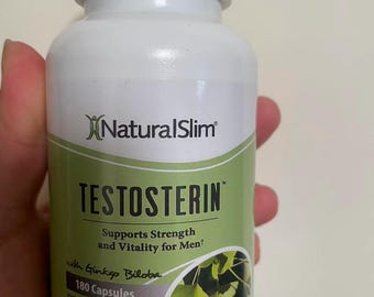 NaturalSlim Testosterin Dietary Supplement – 180 Capsules