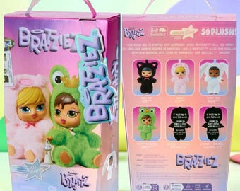 Authentic Bratz Bratziez Plush Keychain, Blind Box Plush Doll, Y2K Bag Charm, Cute Collectible Toy, Kawaii Fashion Plush