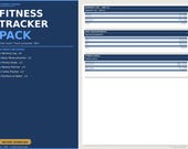 Fitness Tracker Printable | Workout Log PDF | Body Measurement Tracker | Instant Download
