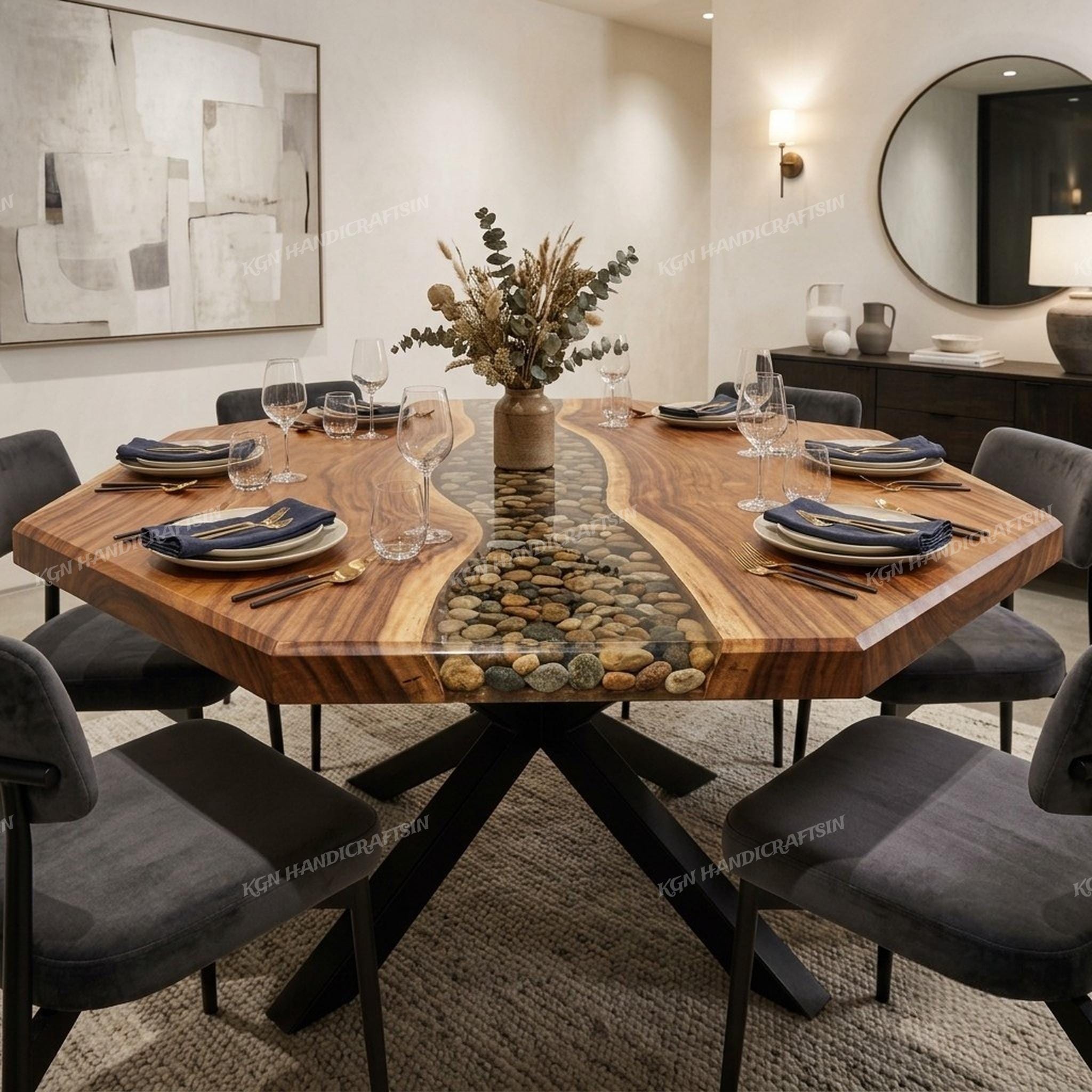 Dining Table Top Acacia Wood - Etsy
