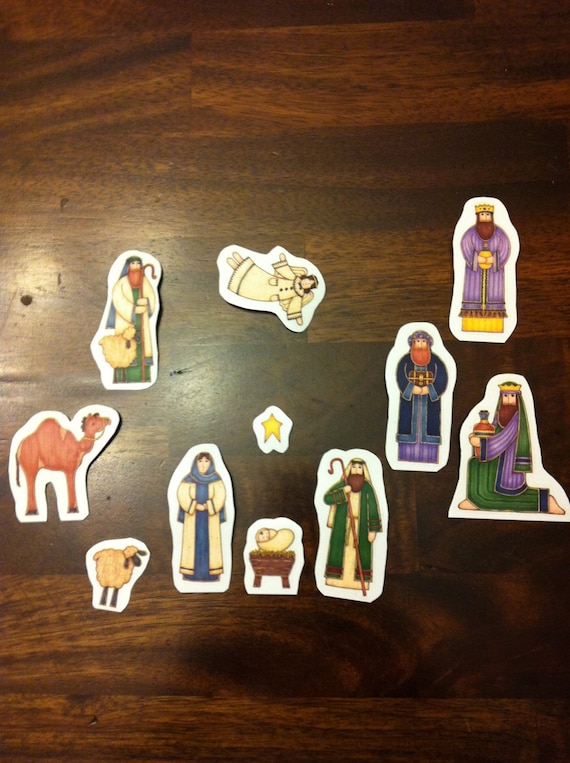 Items similar to Nativity Set Fridge 11 pieces. on Etsy