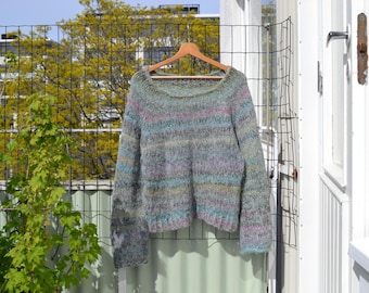 Handgestrickter Pullover | Wolle, Alpaka, Seide | Auf Bestellung in den Größen XXS-XXXL erhältlich
