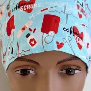 Proud Nurse, Coffee and Scrubs Scrub Hat