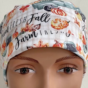 Farm Fresh Fall - Adjustable, Fold Up Scrub Hat