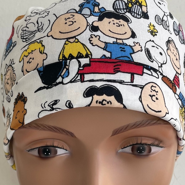 Cacahuètes. Charlie Brown. Chapeau de gommage Snoopy. Réglable, Pliable