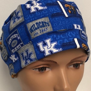 University of Kentucky - Adjustable, Fold Up Scrub Hat. Wildcats
