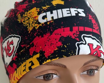 KC Chiefs - Adjustable, Fold Up Scrub Hat with Matching Badge Reel Option