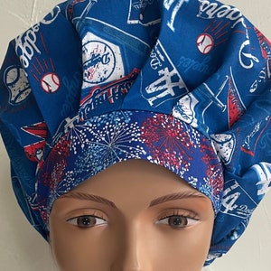 LA Dodgers - Bouffant Scrub Hat