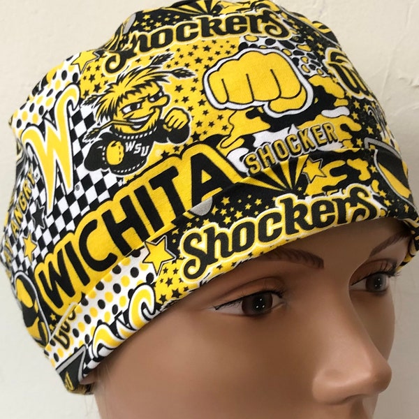 Wichita State Scrub Hat - Adjustable, Fold Up