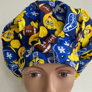 University of Kentucky Emoji Bouffant Scrub Hat