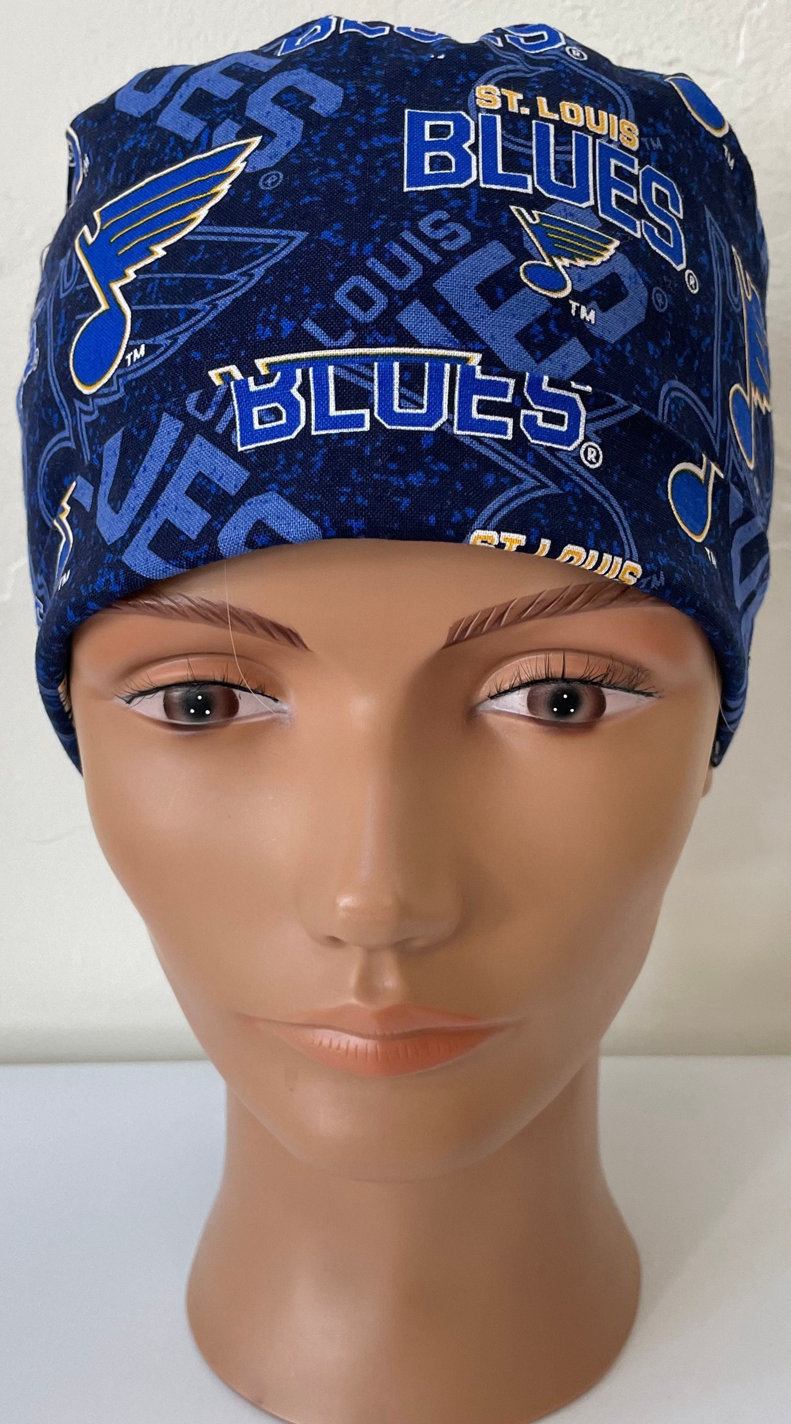 st louis blues head scarf