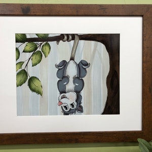 Opossum, Woodland Nursery, Wall Decor, Wildlife Nursery, Possum, Nursery Decor, Woodland Prints, Bears, Woodland Room Decor, Possum Art