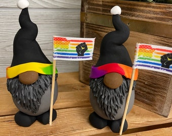 Gnomes, BLM PrideGnome, PRIDE Gnome, BLM Gnome, Black Lives Matter, Love Gnome, Gay Pride Gnome, Gay Pride, love