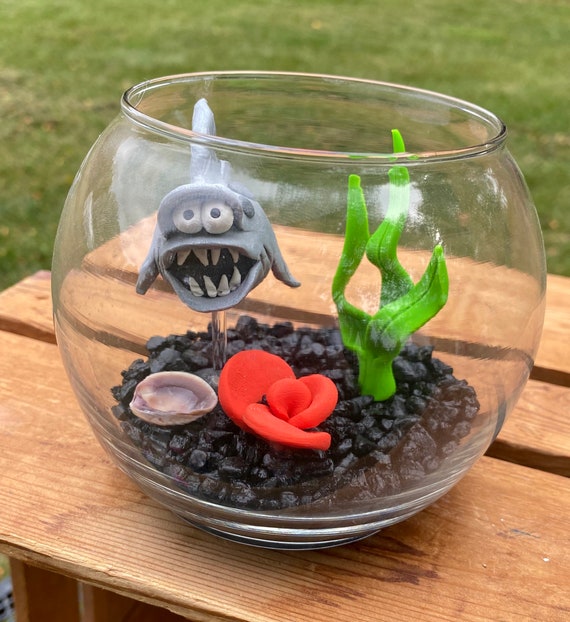 Fish Bowl Aquarium Small Fish Bowl Pet Fish Clay Fish Etsy