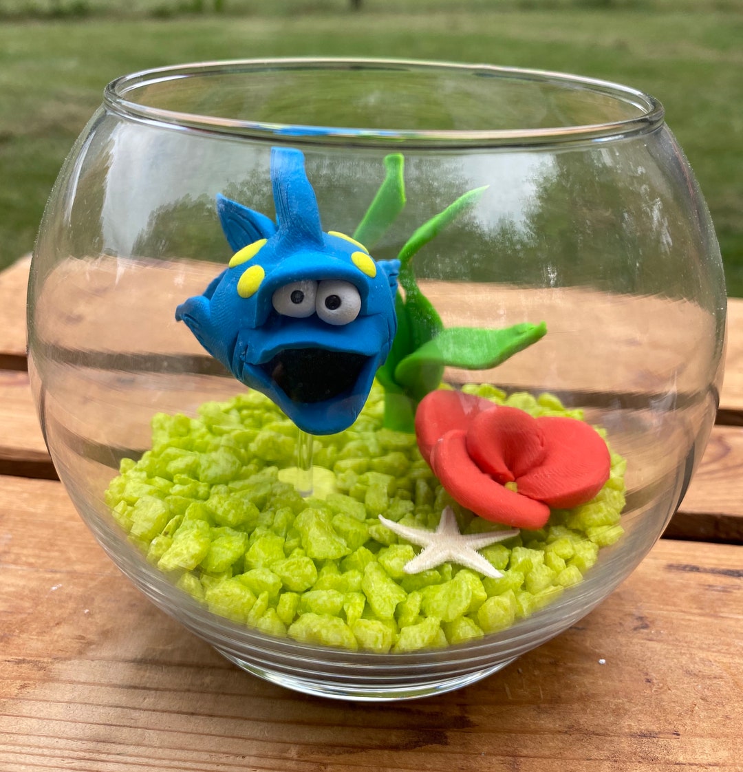 Fish Bowl Aquarium Small Fish Bowl Pet Fish Clay Fish Etsy