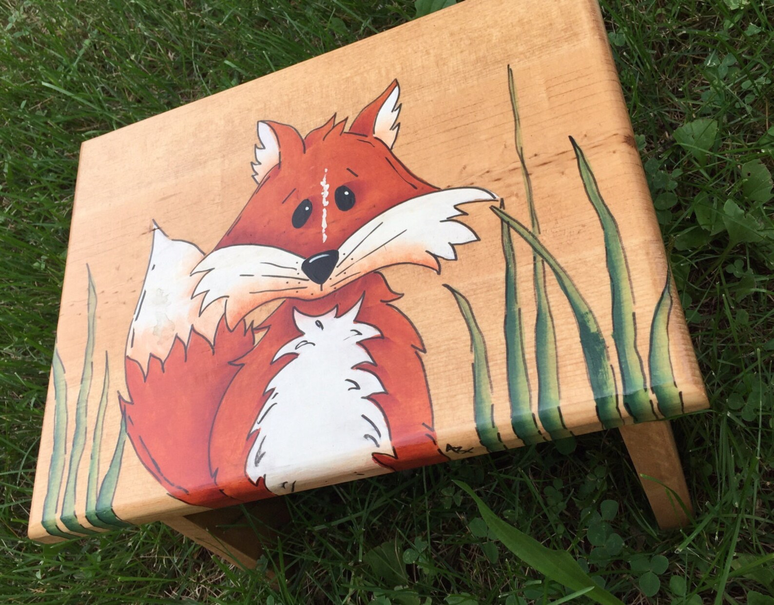 Step Stool Fox Step Stool Kids Stool Fox Stool Woodland - Etsy