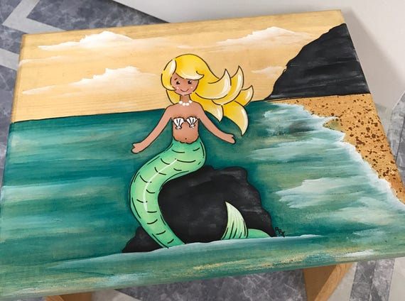 Mermaid cheap step stool