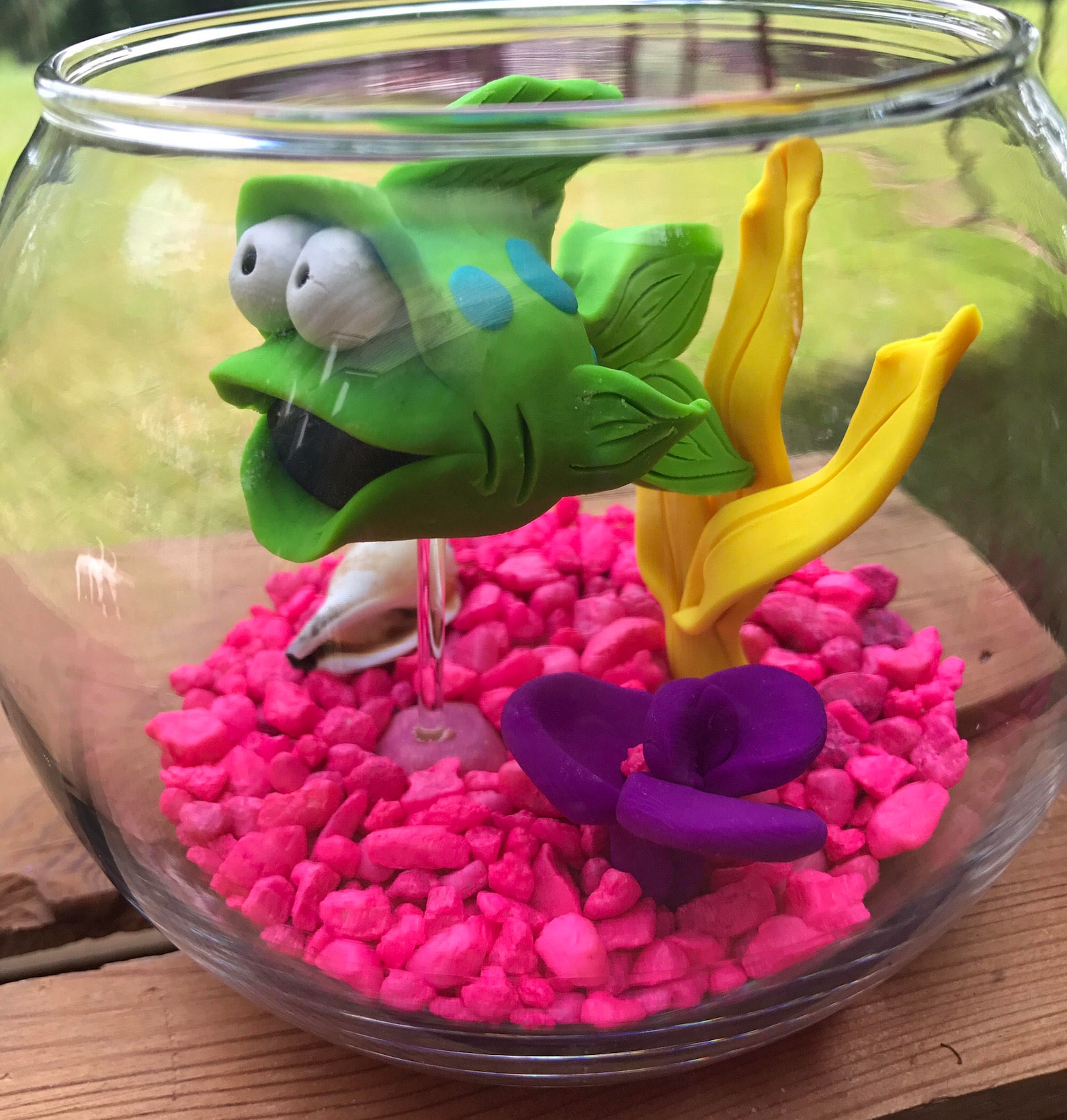 Fish Bowl Aquarium Small Fish Bowl Pet Fish Clay Fish Etsy