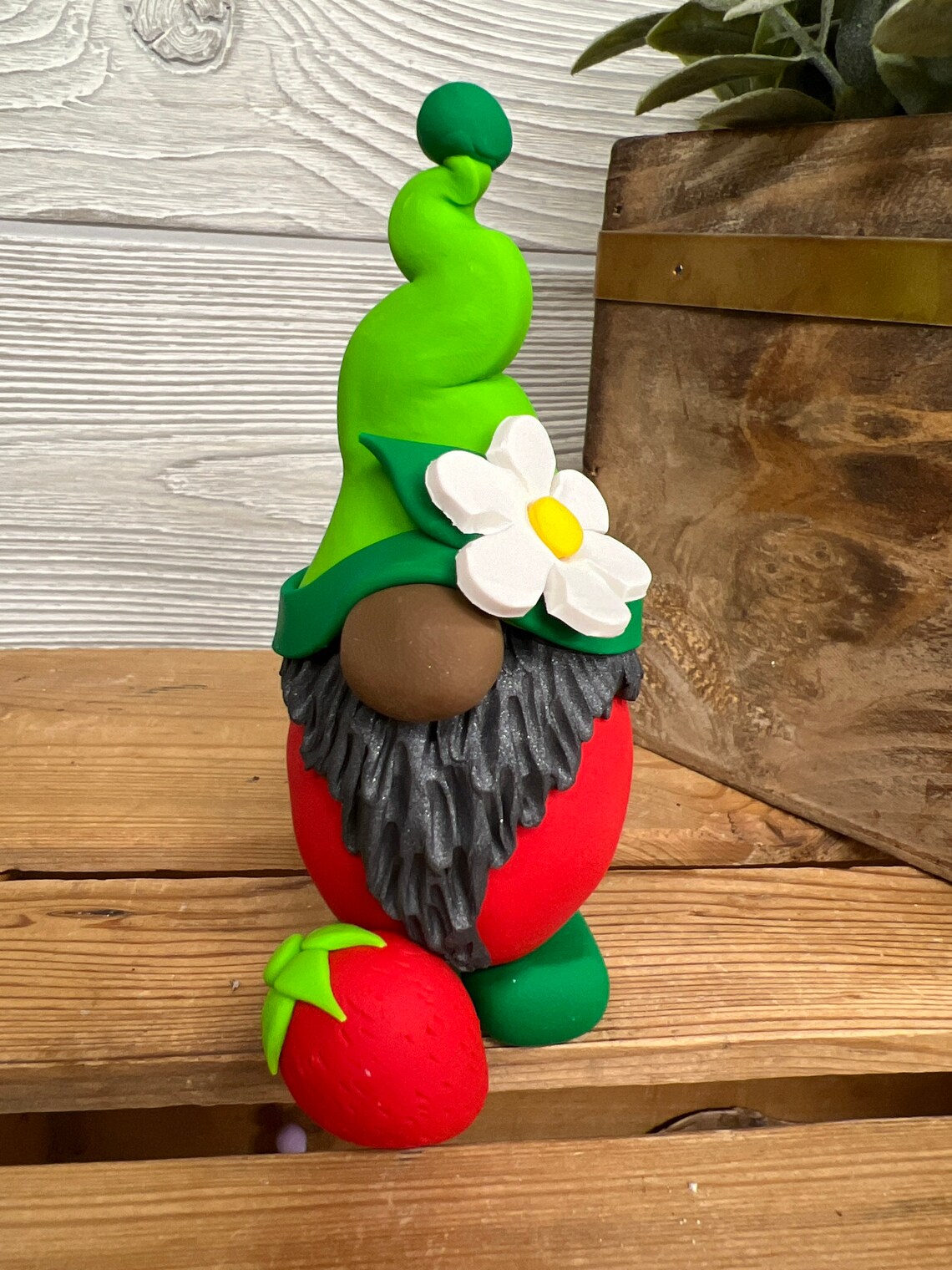 Gnomes Strawberry Gnome Summer Gnome Strawberry Summer Etsy
