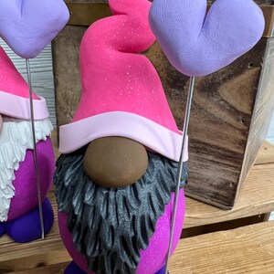 LIMITED EDITION Gnomes, valentine Gnome, Holiday Gnome, Love Gnome, Valentines Day Gnome, black valentine gnome, love image 3