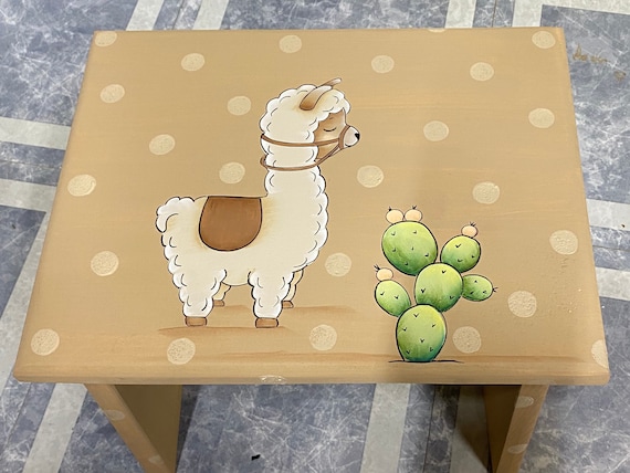 Llama footstool deals