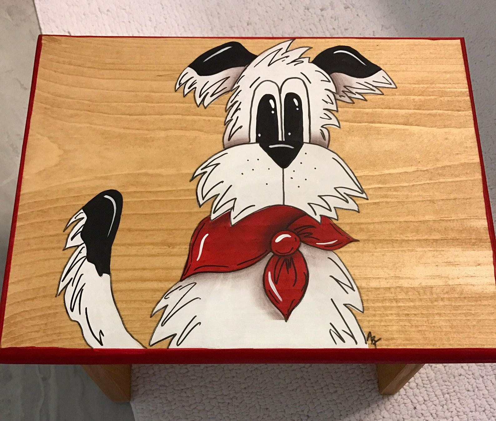 Dog Step Stool Terrier Stool Kids Step Stool Personalized Etsy