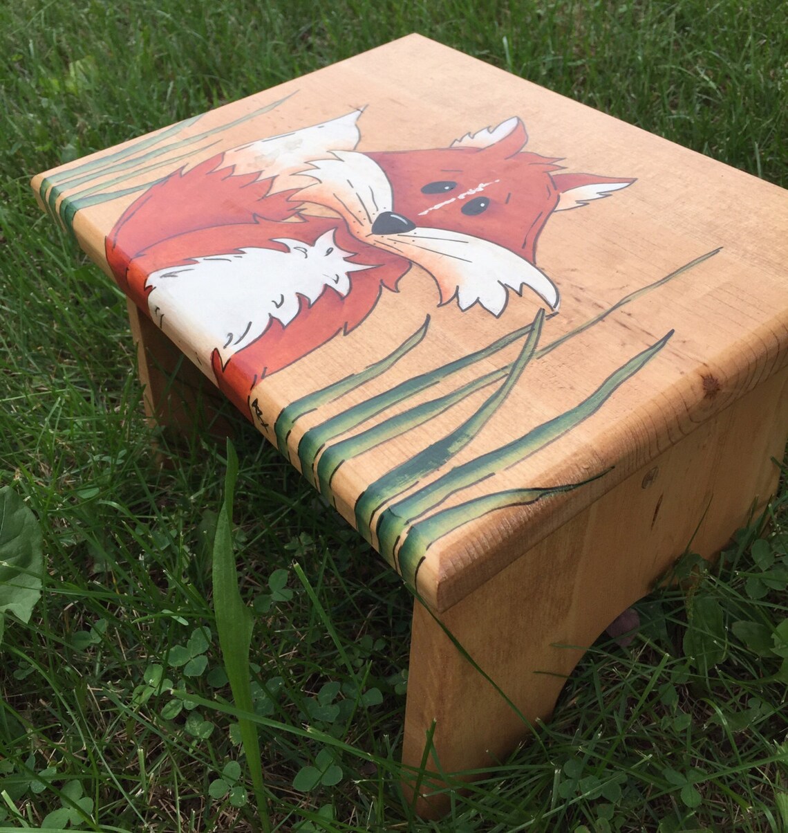 Step Stool Fox Step Stool Kids Stool Fox Stool Woodland - Etsy