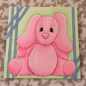 Bunny Painting on Canvas