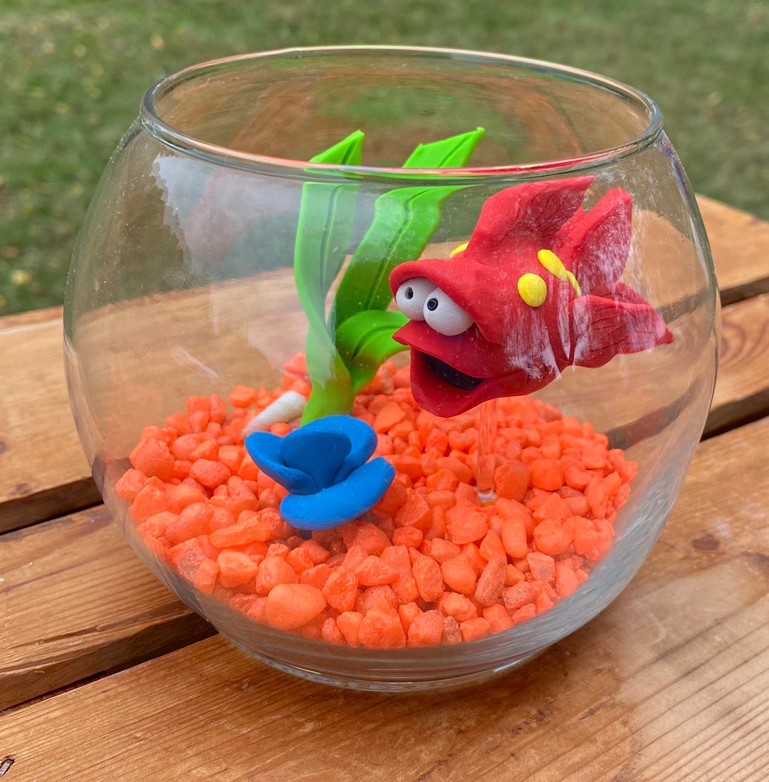 Fish Bowl Aquarium Small Fish Bowl Pet Fish Clay Fish Etsy