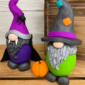 Gnomes, Halloween Gnome, Holiday Gnome, Spooky Gnome, Halloween, Vampire Gnome, Witch Gnome image 2