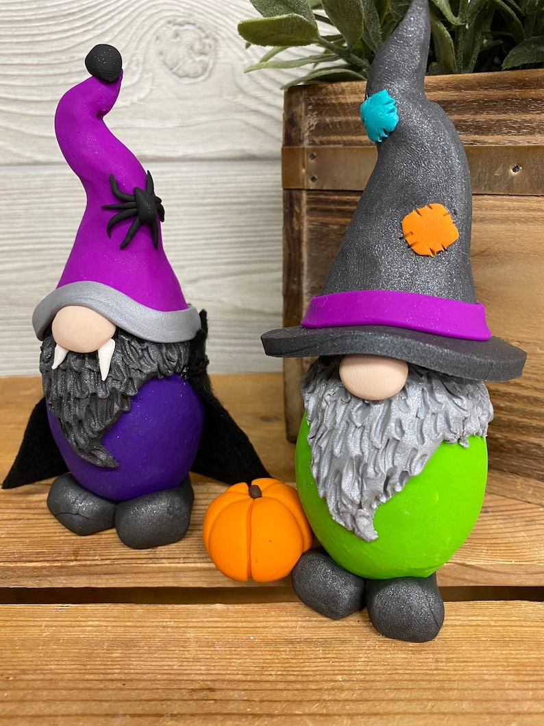 Gnomes, Halloween Gnome, Holiday Gnome, Spooky Gnome, Halloween, Vampire Gnome, Witch Gnome image 2